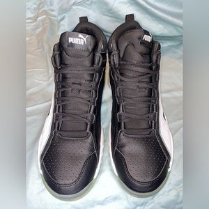 Puma Mens Rebound Future Evo Black Basketball Shoes Sneakers Size 11